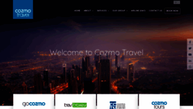 What Cozmotravel.com website looked like in 2021 (3 years ago)