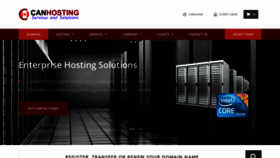 What Canhosting.ca website looked like in 2021 (3 years ago)