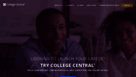 What Collegecentral.com website looked like in 2021 (3 years ago)