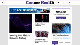 What Cancerhealth.com website looked like in 2021 (3 years ago)