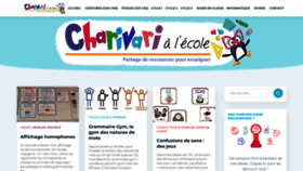 What Charivarialecole.fr website looked like in 2021 (3 years ago)