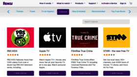 What Channelstore.roku.com website looked like in 2021 (3 years ago)