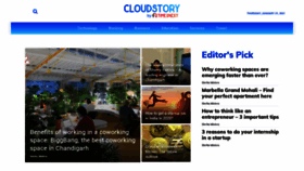 What Cloudstory.in website looked like in 2021 (3 years ago)