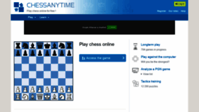 What Chessanytime.com website looked like in 2021 (3 years ago)