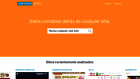 What Contadorgratis.es website looked like in 2021 (3 years ago)