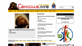What Conggiao.info website looked like in 2021 (3 years ago)
