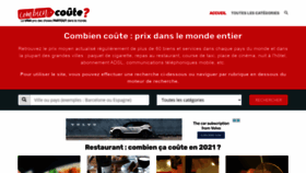 What Combien-coute.net website looked like in 2021 (3 years ago)