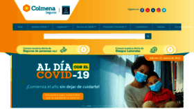 What Colmenaseguros.com website looked like in 2021 (3 years ago)