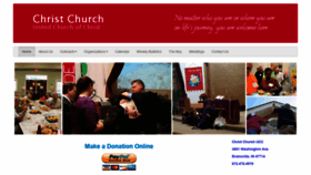 What Christchurchucc.com website looked like in 2021 (3 years ago)