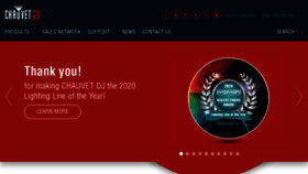 What Chauvetdj.com website looked like in 2021 (3 years ago)