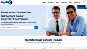What Cigatisolutions.com website looked like in 2021 (3 years ago)