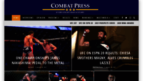 What Combatpress.com website looked like in 2021 (3 years ago)