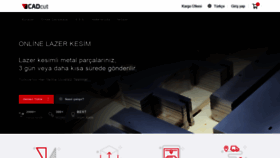 What Cadcut.co website looked like in 2021 (5 years ago)