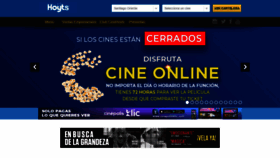 What Cinehoyts.cl website looked like in 2021 (3 years ago)