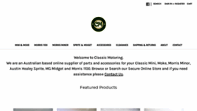What Classicmotoring.net.au website looked like in 2021 (4 years ago)