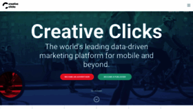 What Creativeclicks.com website looked like in 2021 (3 years ago)