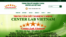 What Centerlabvietnam.vn website looked like in 2021 (3 years ago)
