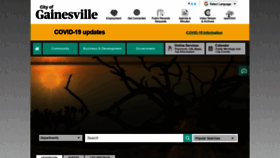 What Cityofgainesville.org website looked like in 2021 (3 years ago)