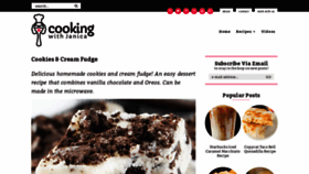 What Cookingwithjanica.com website looked like in 2021 (3 years ago)