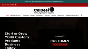 What Coldesi.com website looked like in 2021 (3 years ago)
