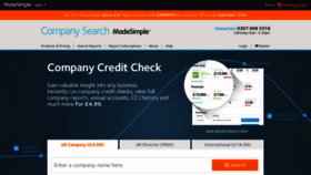 What Companysearchesmadesimple.com website looked like in 2021 (3 years ago)
