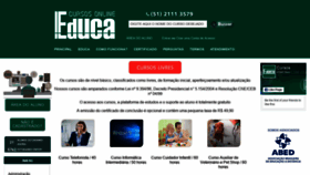 What Cursosonlineeduca.com.br website looked like in 2021 (3 years ago)