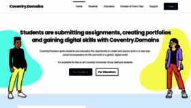 What Coventry.domains website looked like in 2021 (3 years ago)