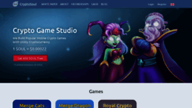 What Cryptosoul.io website looked like in 2021 (4 years ago)
