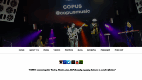 What Copusmusic.com website looked like in 2021 (3 years ago)