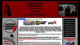 What Customchimneysweeping.com website looked like in 2021 (4 years ago)