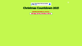 What Christmascountdown.org website looked like in 2021 (3 years ago)