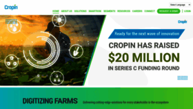 What Cropin.com website looked like in 2021 (3 years ago)
