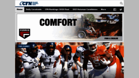 What Collegefootballnews.com website looked like in 2021 (3 years ago)