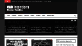 What Cadintentions.com website looked like in 2021 (3 years ago)