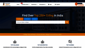 What Collegedisha.com website looked like in 2021 (3 years ago)