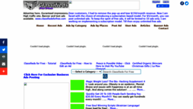 What Classifiedsforfree.net website looked like in 2021 (3 years ago)