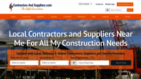 What Contractorsandsuppliers.com website looked like in 2021 (3 years ago)
