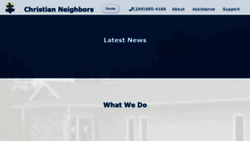 What Christianneighbors.org website looked like in 2021 (3 years ago)