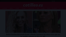 What Cotilleo.es website looked like in 2021 (3 years ago)