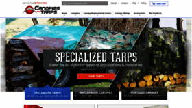 What Canopiesandtarps.com website looked like in 2021 (3 years ago)