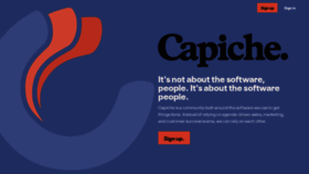 What Capiche.com website looked like in 2021 (3 years ago)
