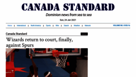 What Canadastandard.com website looked like in 2021 (3 years ago)