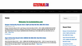What Ccctestonline.com website looked like in 2021 (3 years ago)