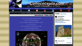 What Conoceceuta.com website looked like in 2021 (3 years ago)