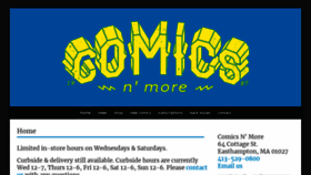 What Comics-n-more.com website looked like in 2021 (3 years ago)