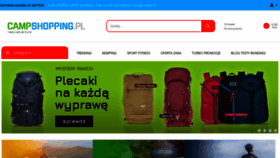 What Campshopping.pl website looked like in 2021 (3 years ago)