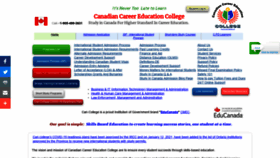 What Cancollege.ca website looked like in 2021 (3 years ago)