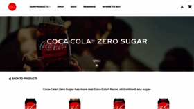 What Cokezero.com website looked like in 2021 (3 years ago)