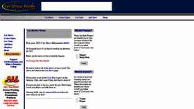 What Carshowguide.com website looked like in 2021 (3 years ago)