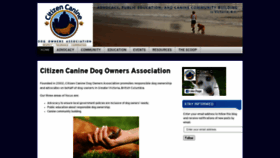 What Citizencanine.org website looked like in 2021 (3 years ago)